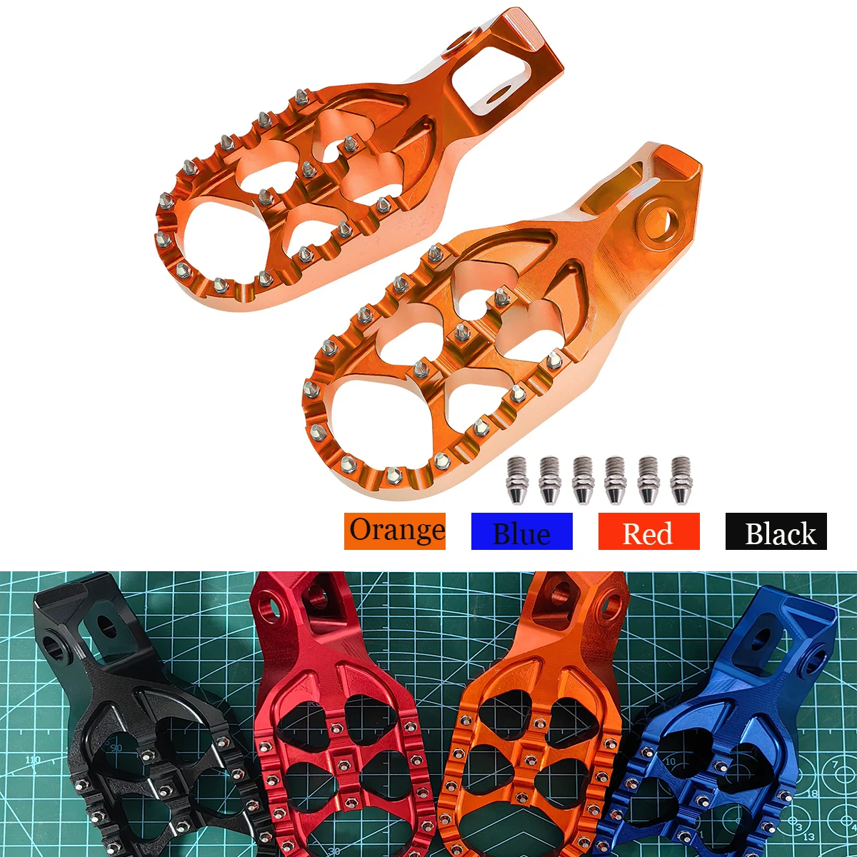 

2024 CNC Motorcycle Accessories Forged Enlarged Foot Pegs FootRest Footpegs Rests For KTM125-500 XC/SX/XCF/SXF EXC/EXCF/XCW 2024