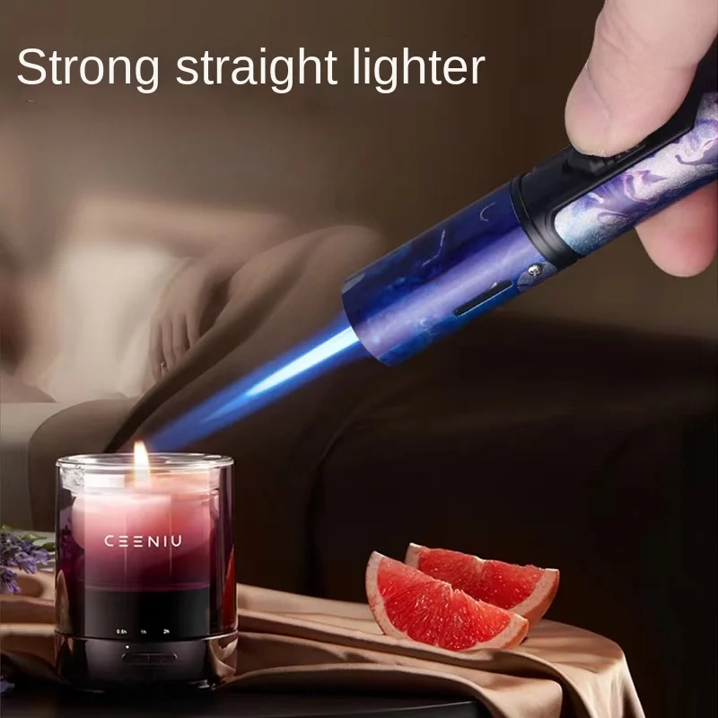 HONEST - Windproof Refillable Pen Lighter, Jet Flame, Butane Lighter, Kitchen, BBQ, Candle, Cigar Lighter