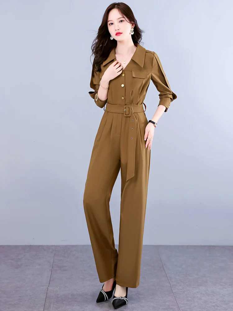 

Женский комбинезон Ele с высокой талией и длинными рукавами, модный, трендовый, бренд Danuo, для электронной коммерции