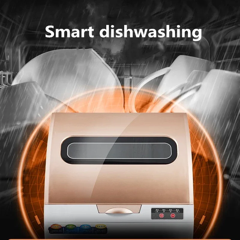 YH-XWJ01 Intelligent Automatic Dishwasher 220V Home Office Desk Installation-Free Mini Air-Drying Desktop Disinfection Machine