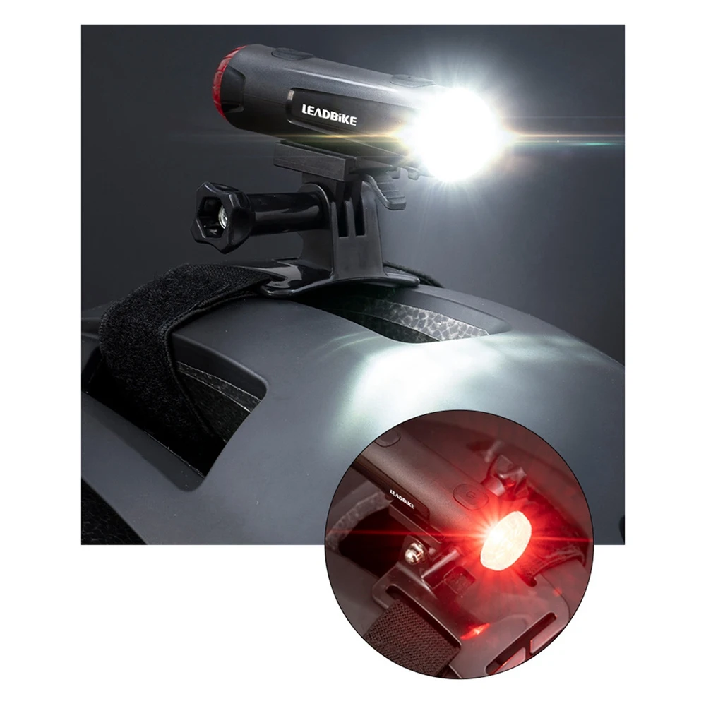 

T34C Bicycle Helmet Light Front Tail Light Integrated Riding Helmet Light USB Charging New Helmet Light