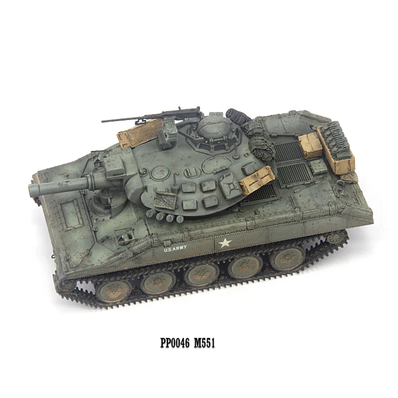 

1:72 Scale Plastic PP0046 M551 Sheridan Tank 2024 Model Militarized Combat Track Type Classics Collection Gifts Static Display