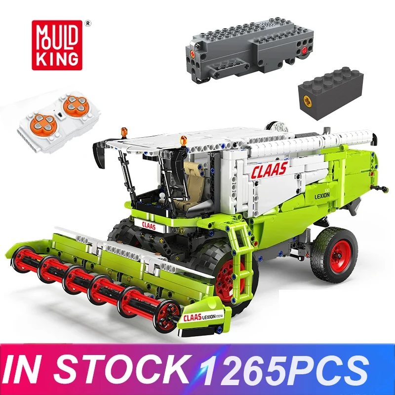 

Mould King 17014 Technical Car Building Block The Remote Control Harvester Model Assembly Truck Bricks Toys Kids Christmas Gift