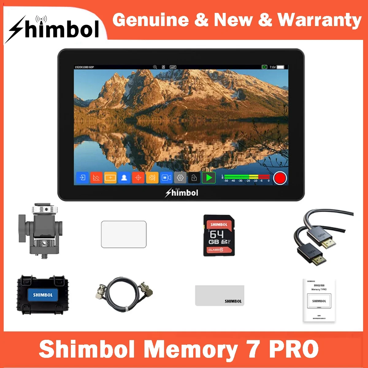 SHIMBOL Memory 7 pro 7' 1920*1080 شاشة تسجيل الفيديو الذاكرة 7 pro DCL-P3 شاشة Gamut IPS