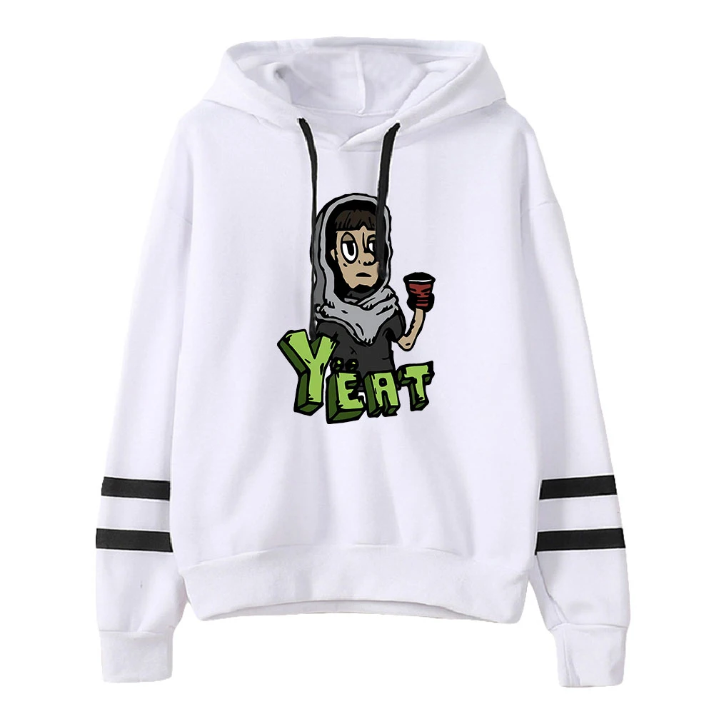 Yeat Hoodie Unisex Pocketless Parallelle Staven Mouw Sweatshirts Vrouwen Mannen Hoodies Amerikaanse Pop Rapper Hiphop Kleding