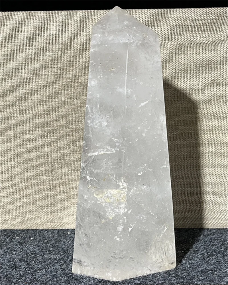 2243g Crystal Natural Clear Quartz Tower Length Specimen Gemstones Mineral Energy Polished Point Carving  Home Decoration