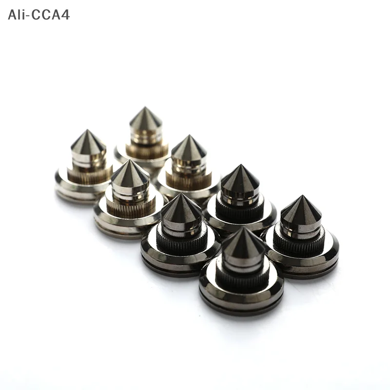 

CCA4-4Pcs/Set Speaker Stand Foot Pad Copper Loudspeaker Box Spikes Cone Floor Foot Nail