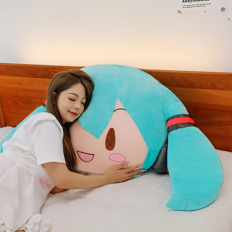 40 cm 65 cm Leuke Anime Hatsune Miku Pluche Kussen Sofa Ornamenten Kamer Decoratie Verjaardagscadeau Geschenken Grote Maat