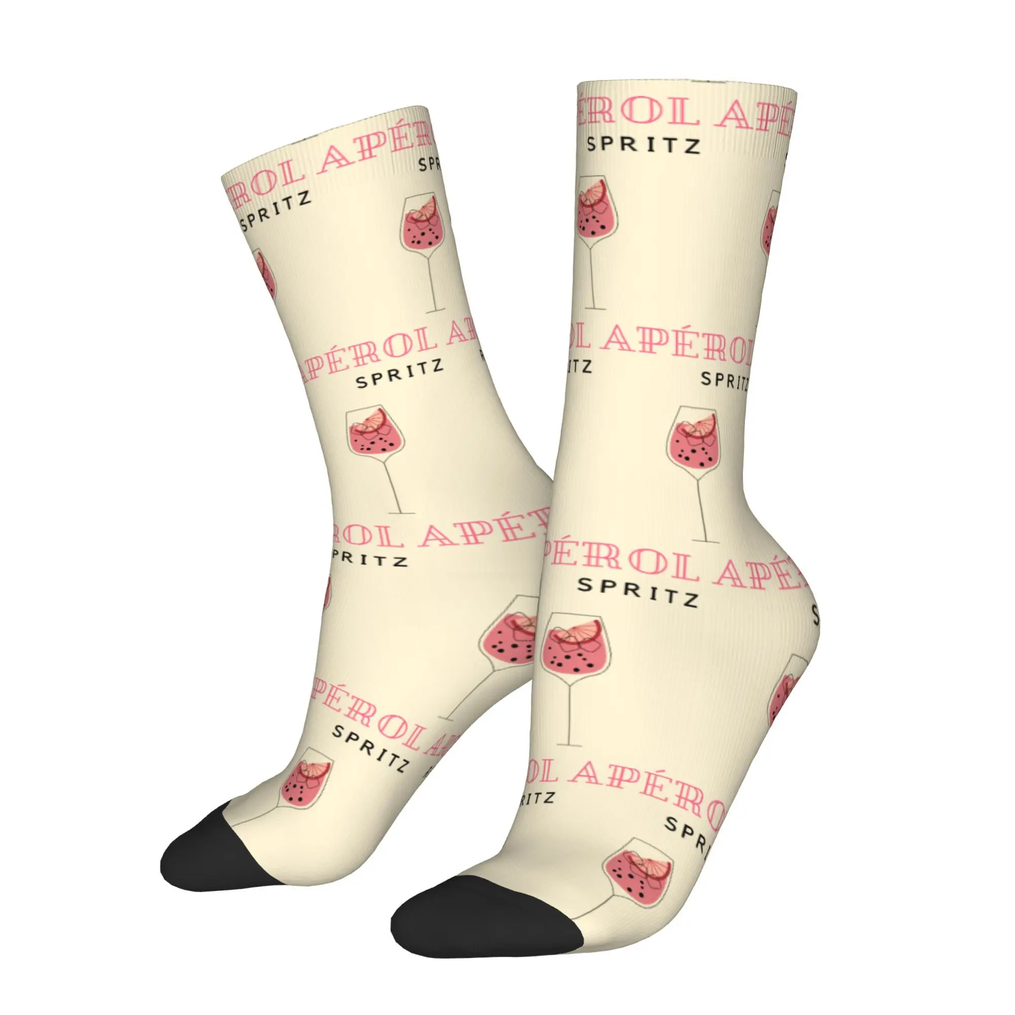 

Orange Sweet Wine Aperol Sock Printed Man Polyester Fashion