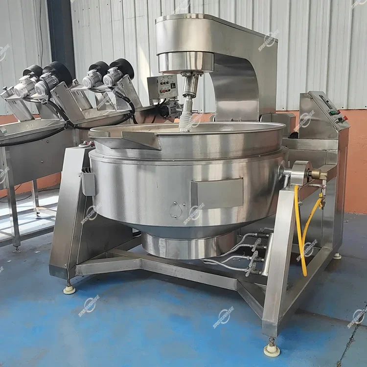 Commercial Multi Planetary Jacketed Kettle Cooking Mixer for Biryani Sauce Central Kitchen
