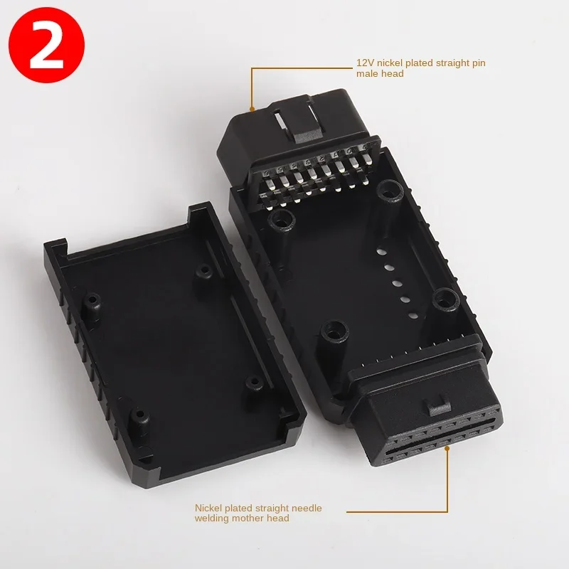 ELM327 OBD2 Male to Female Plug ELM327 Shell Opening at Both Ends 16pin One Male and One Female