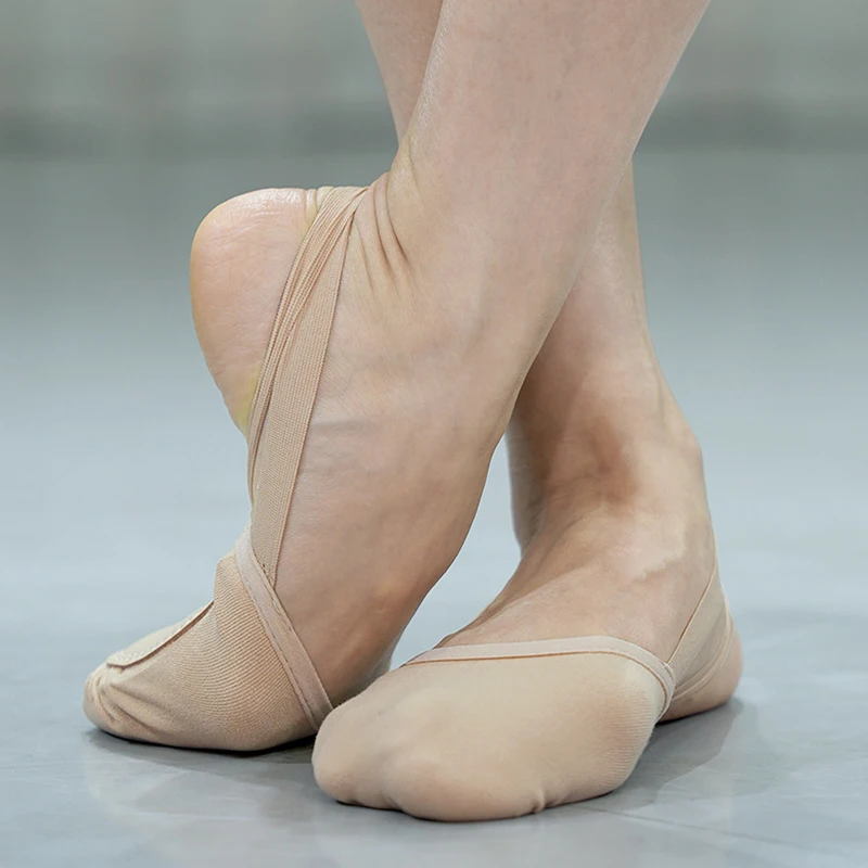 Rhythmic Gymnastic Shoes Elastic Half Shoes Ballet Shoes Ballet Flat Slippers Dance Shoe Girls Women Belly Shoes