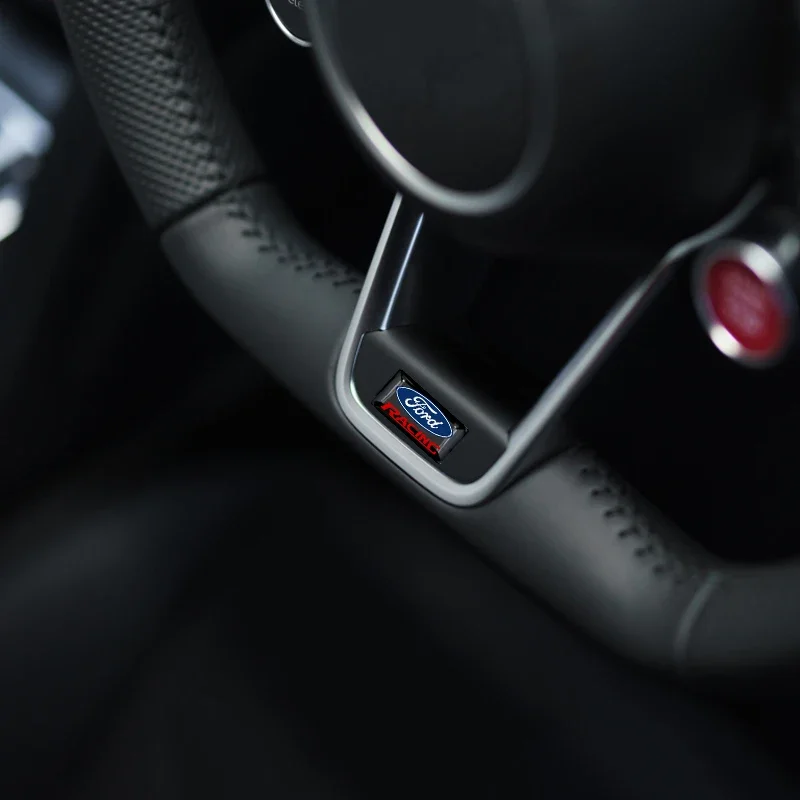 10 قطعة سيارة الديكور متعددة الوظائف زر شعار نمط ملصق لفورد فييستا EcoSport مرافقة الحارس مونديو موستانج التركيز 2 3 #4