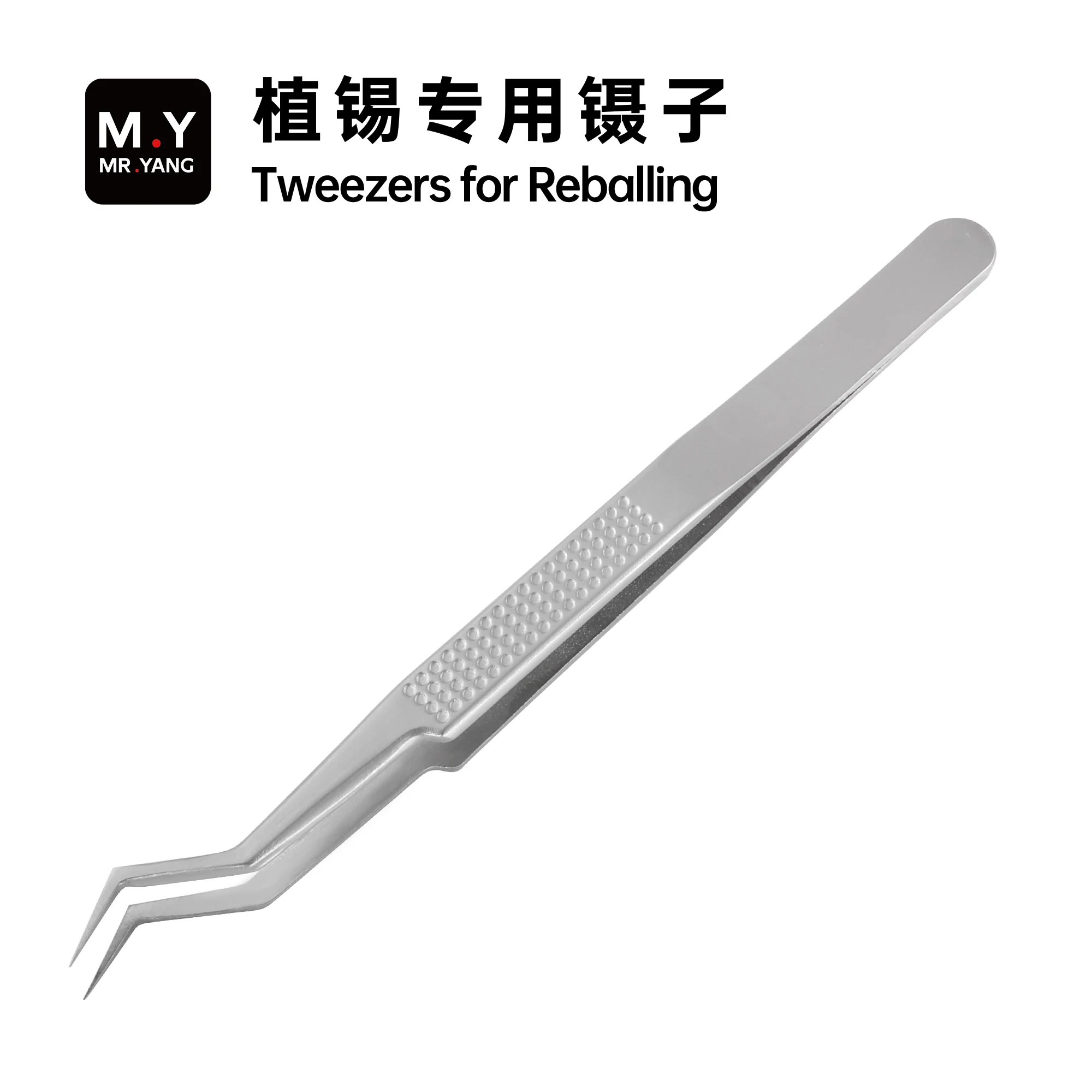 YCS M.Y Precision Tweezers for Phone Motherboard PCB BGA Reballing ESD Safe Anti Magnetic Stainless Steel Soldering Repair Tool