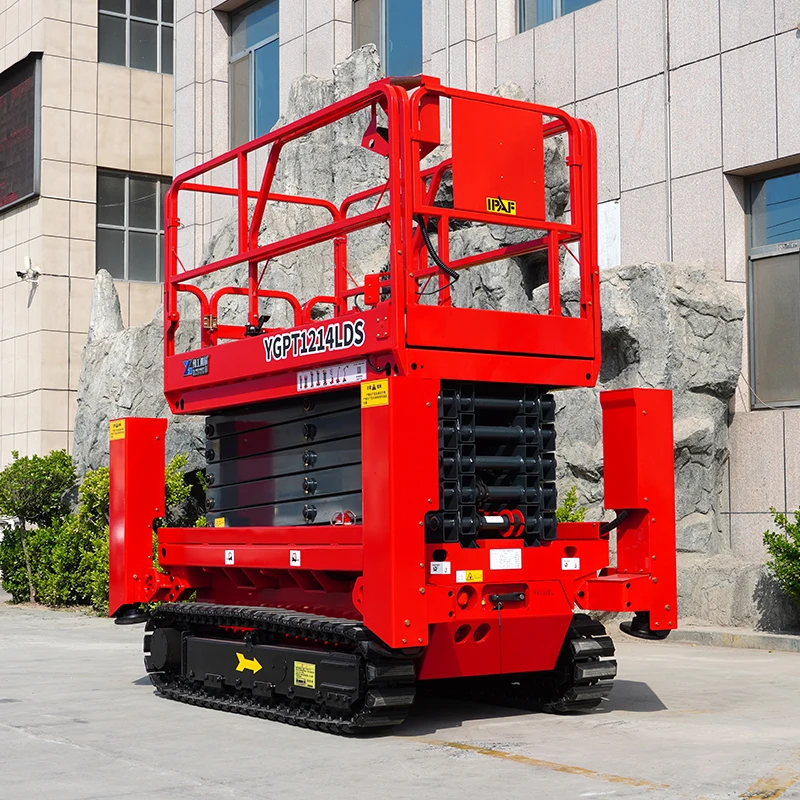 Tracked Aerial Work Lifting Platform with Easy Operation, Crawler Scissor Lifting Platform, Self-Propelled Lifting Platform