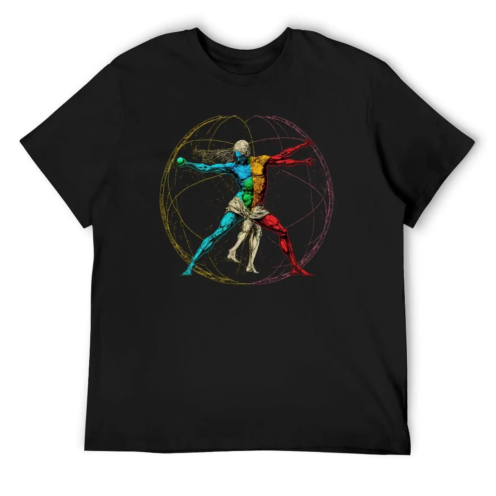 Vitruvian World - Anatomical Man, Vitruvian Anatomy, 3D Globe T-Shirt heavyweights quick-drying for a boy mens graphic t-shirts