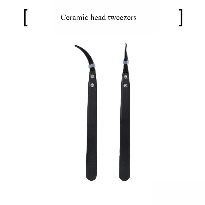 Special tweezers for gardening with ceramic head for picking buds from succulent dead leaves.