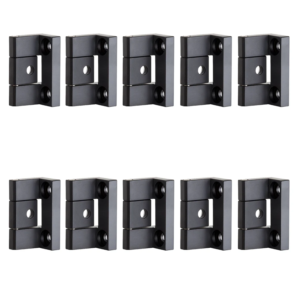 Brand New 10PCS Zinc Alloy Industrial Hinges Distribution Box Pivot Hinge Chassis Hinge Switch Electric Cabinet Door Hinge Black