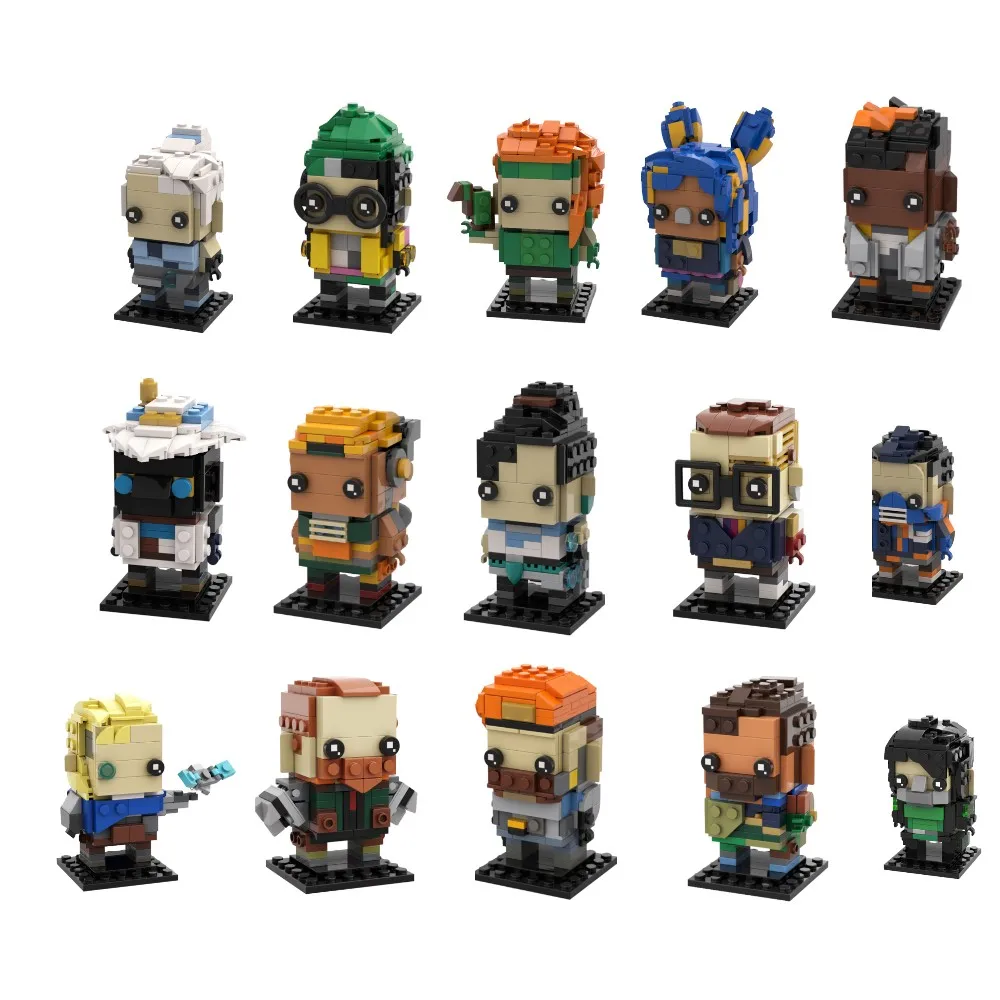 MOC ALORANTED Reynas Brickheadzs Building Block set Shooting Game Character VALORANTS Killjoy Brickheadz Brick Toy For Kids Gift