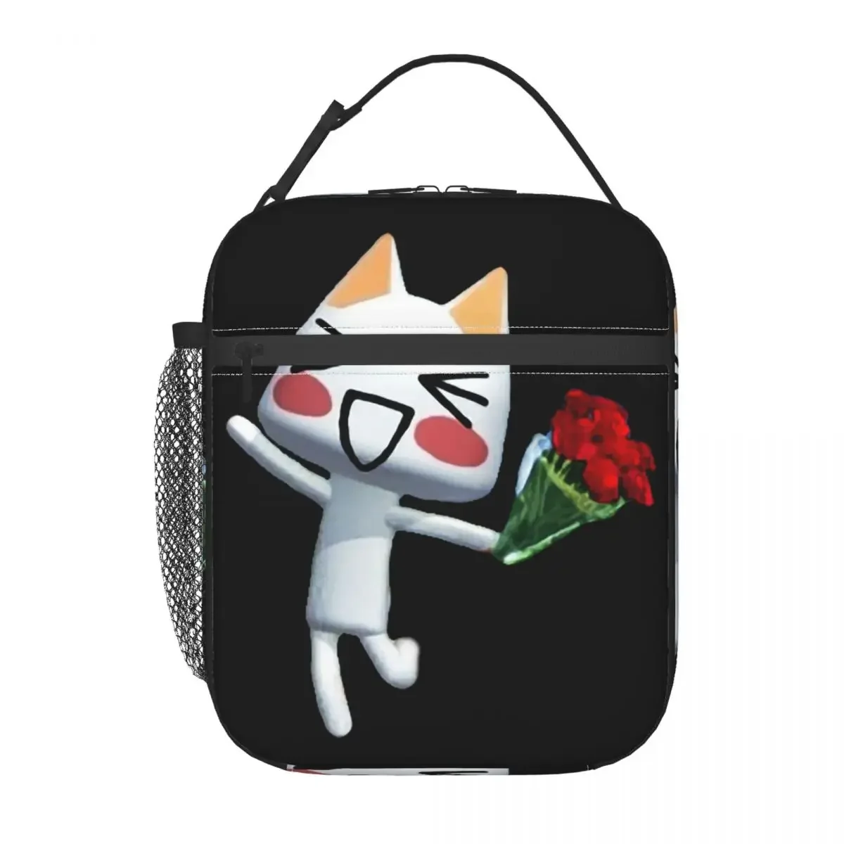 Toro Inoue Cat Anime Animated Games Resuable Lunch Boxes Women Waterproof Thermal Cooler Food Insulated Lunch Bag Office Work