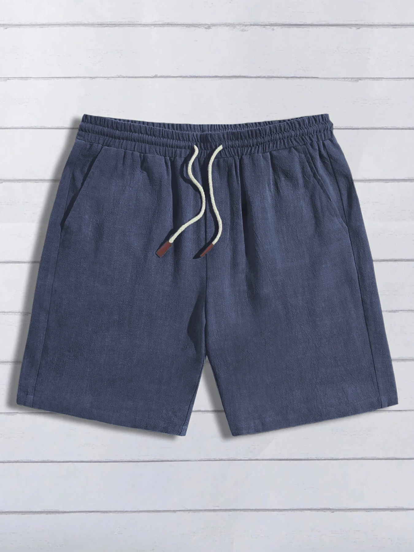 Summer thin linen shorts for men, loose and casual, five-inch pants, cotton and linen, breathable, suitable for beach and sports