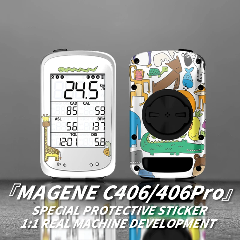 Per MAGENE C406 406Pro Bike GPS Touch Screen accessori impermeabile rivestimento che cambia colore adesivo decorativo di protezione