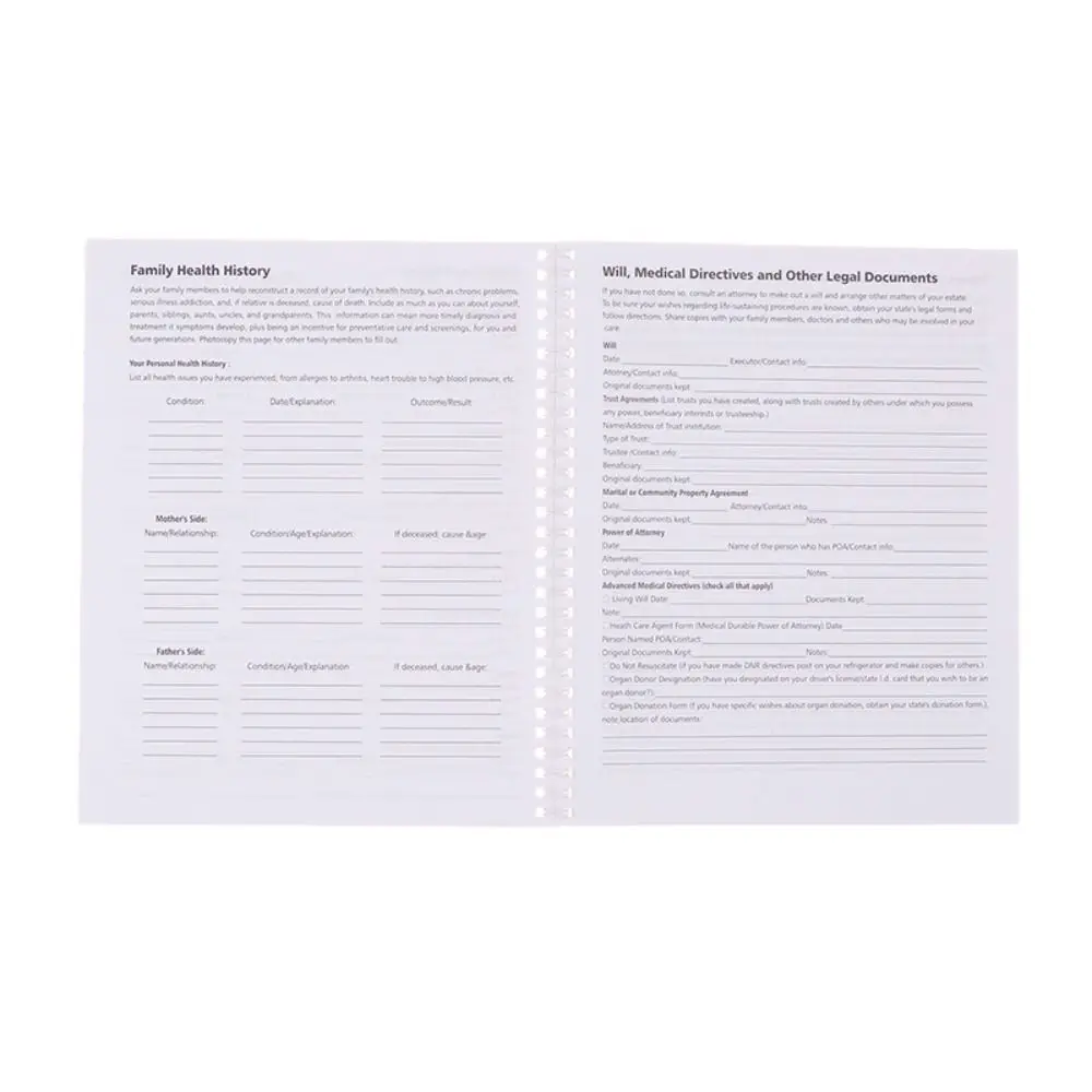 2 PCS Practical Planner Work Book Loves Gone Creative Notebook NEW Help End of Life Adult