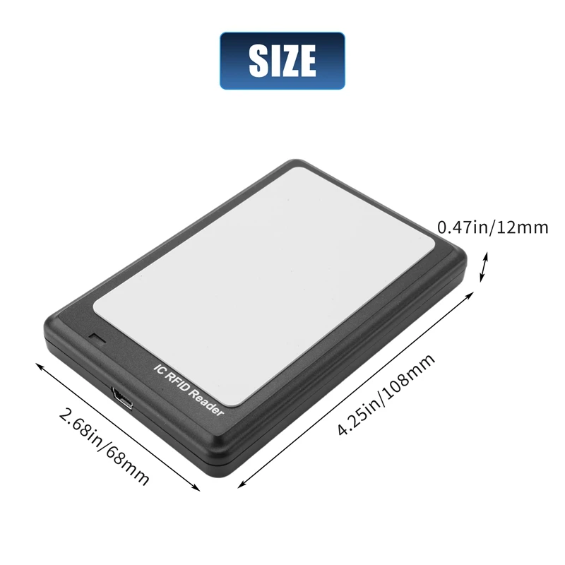 Lecteur de carte à puce RFID NDavid, copieur, duplicateur, porte-clés, programmeur crypté, USB, UID, EM4305, 13.56Mhz