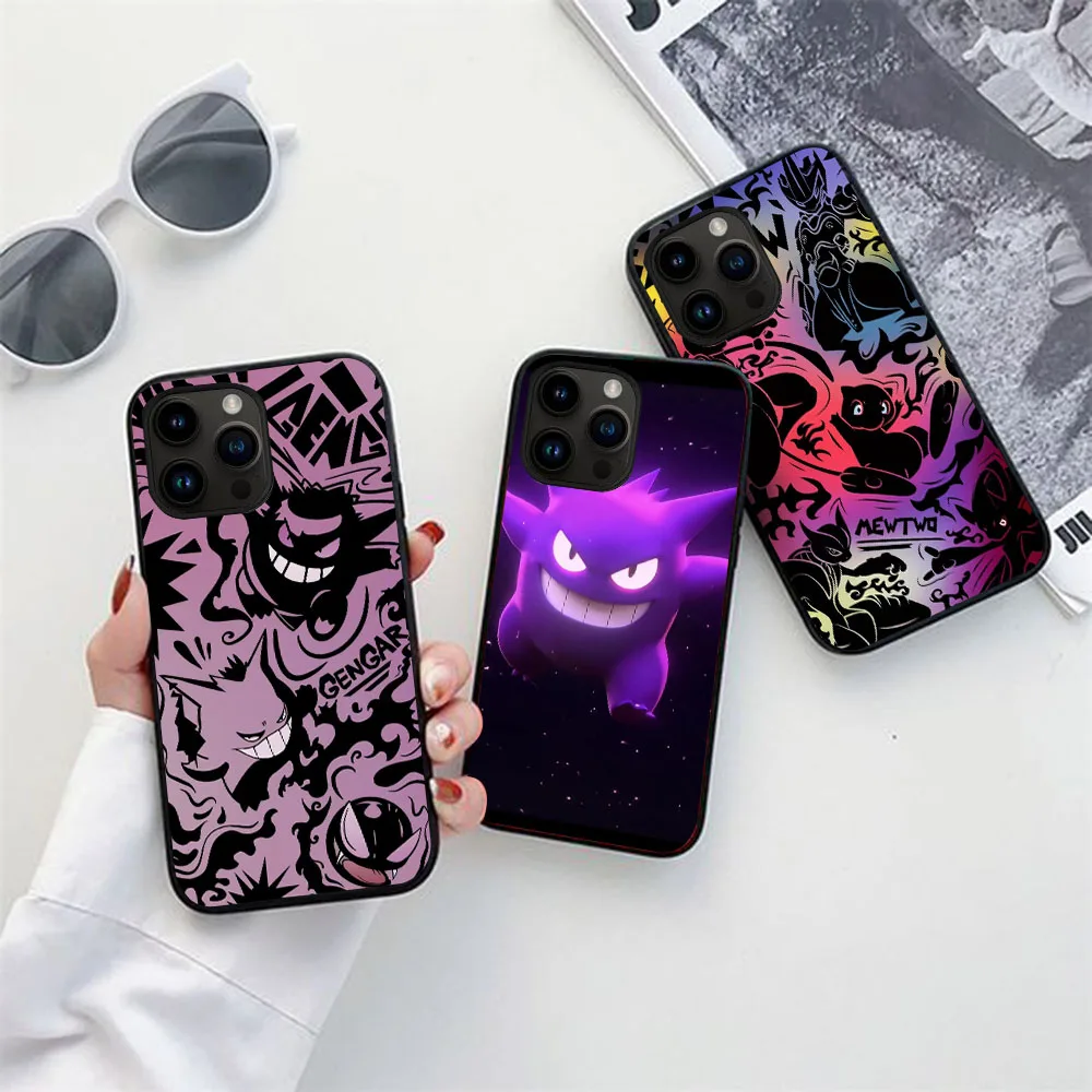 Imagem -04 - Capa Suave de Pokémon Gengar para Vivo Js-96 Y22s Y5s Y20 Y12s Y11s Y30 Y73s S7e V23 V25 V29 Y25e Y69 Y17s V27 V27e Pro