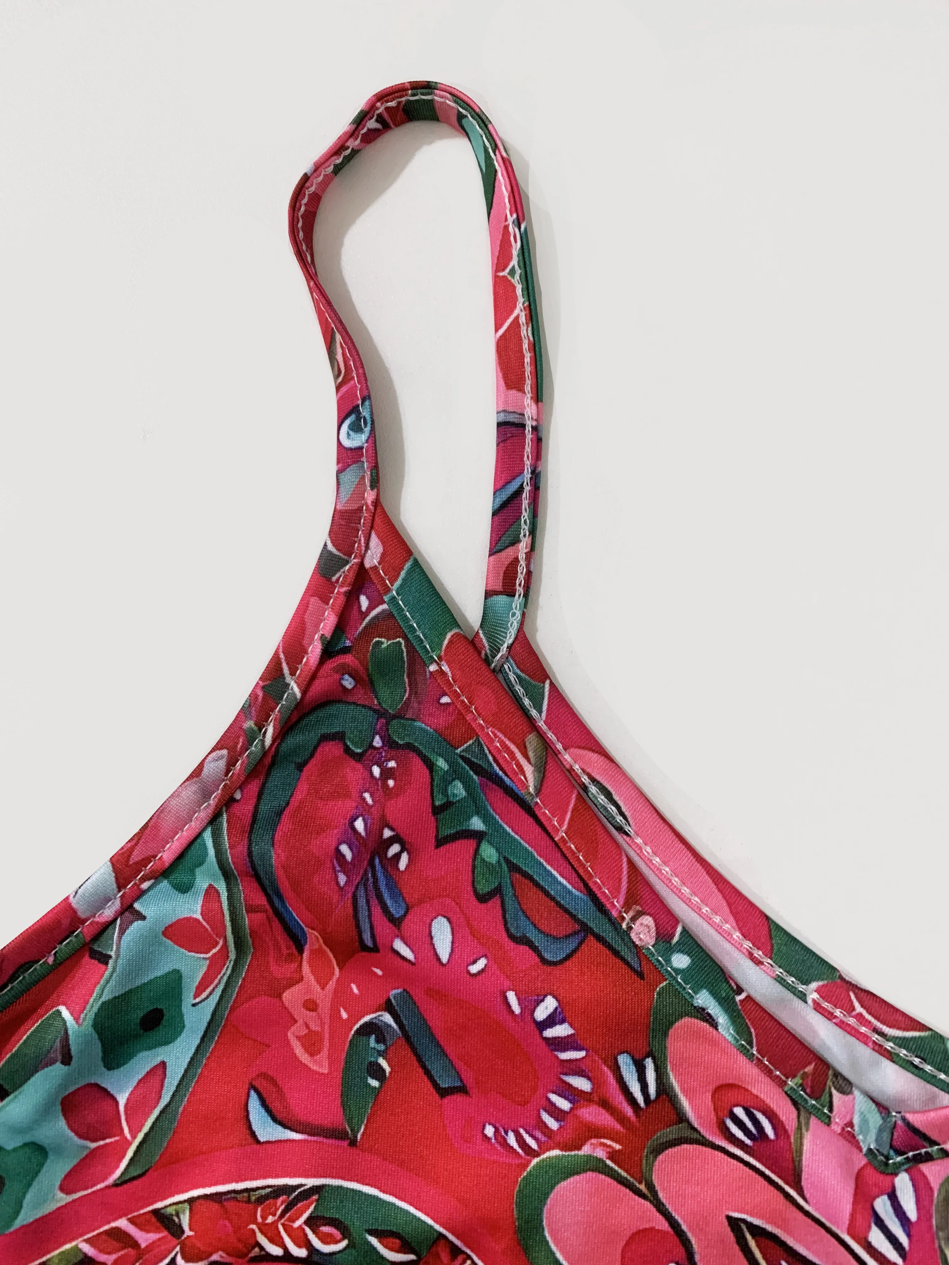 Abito da donna con stampa paisley per la primavera/estate, abito da vacanza alla moda