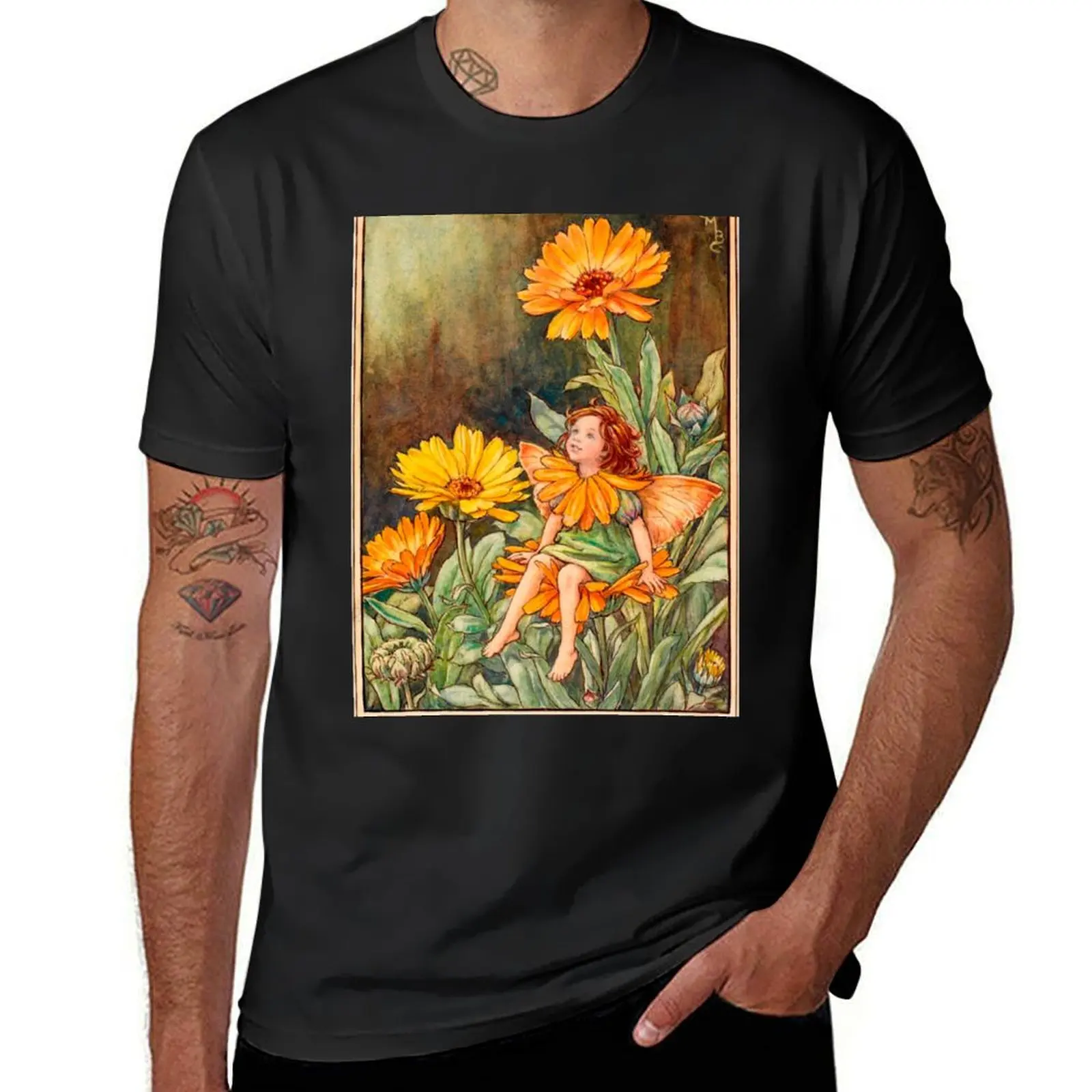 

The Marigold Fairy T-Shirt blacks shirts graphic tees quick-drying mens t shirt