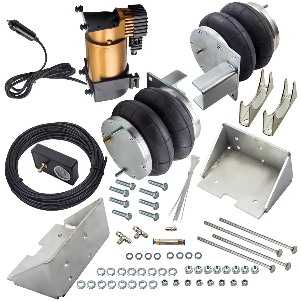 Air Suspension Spring Bag + 12V Compressor Kit for Iveco Daily 2006-2014