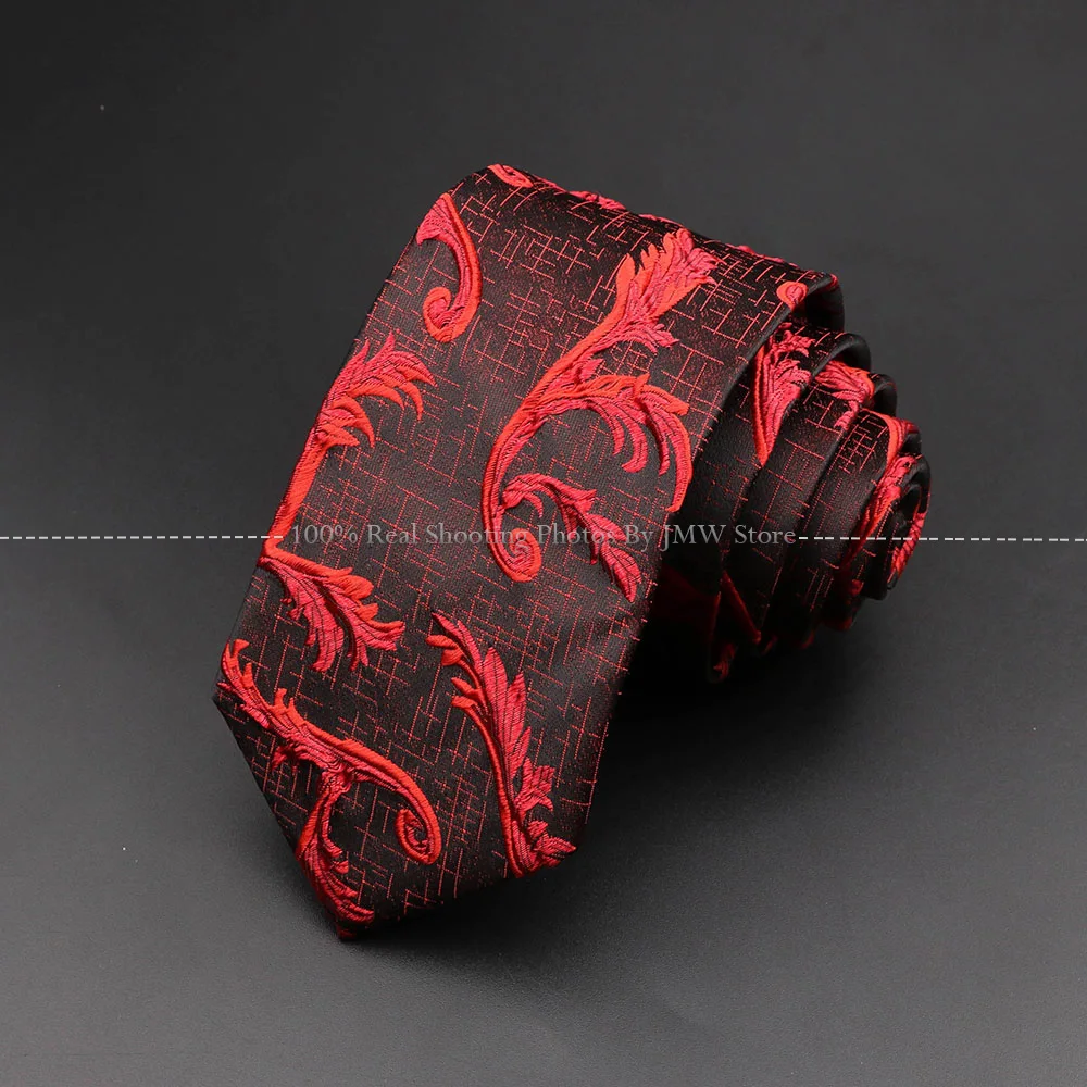 Men\'s Red Luxury Tie Paisley Stereoscopic Designer Necktie Brown Black Wavy Gravatas Wedding Business Party Collar Accessories