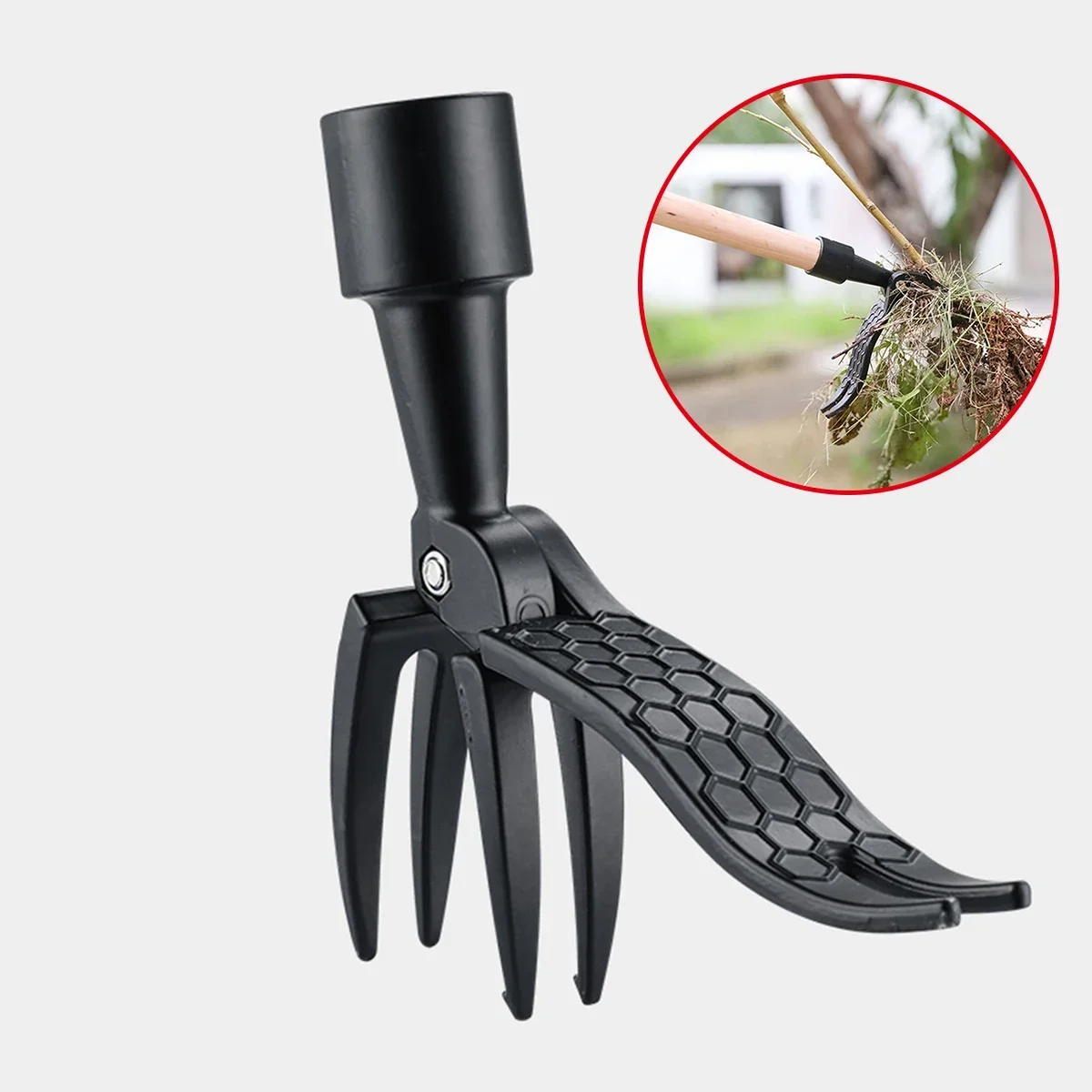 

Manual Weed Puller Tool, Claw Weeder, Household Gardening Weeding Hook with Foot Pedal, Outdoor Root Remover, Without Bending