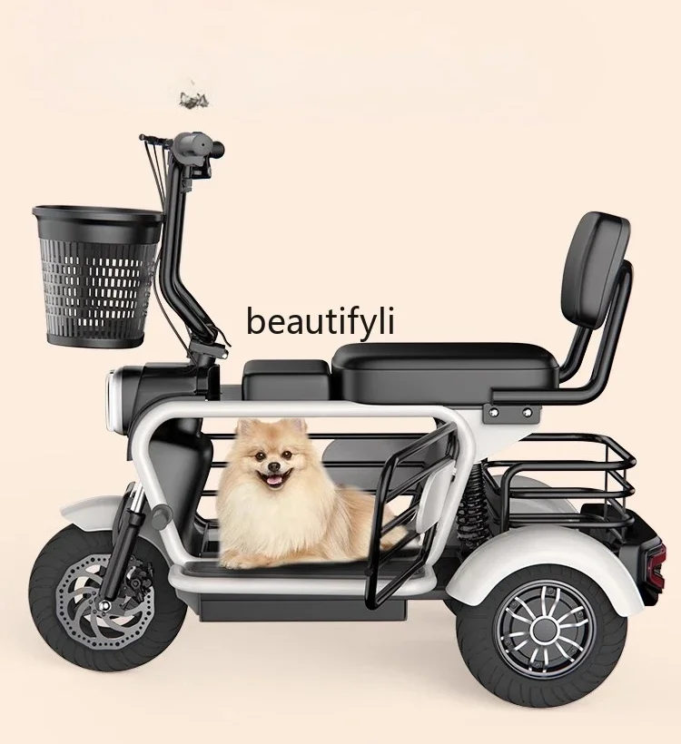 

D80 Electric tricycle household small elderly scooter women's folding lightweight battery car