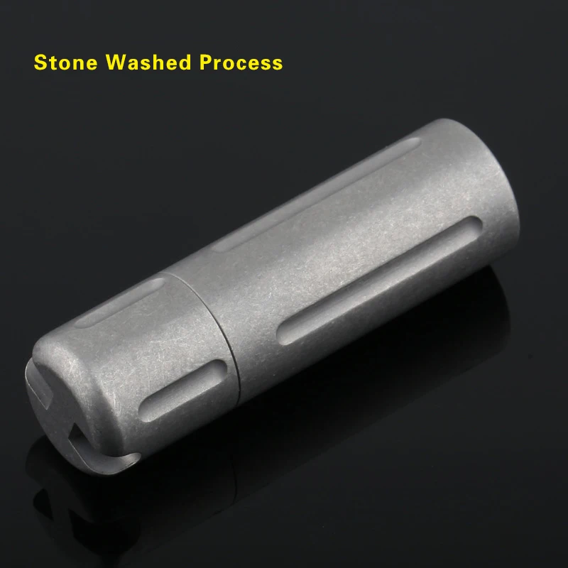 Mini Titanium Alloy Waterproof Capsule Medicine Bottle Portable First Aid Kit Outdoor Camping Multi-Function Storage Container
