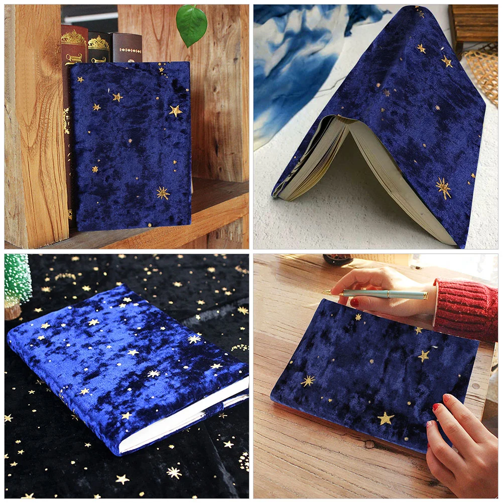 Cloth Book Cover Covers for Hardcover Protector Pouch Sleeves Decoration Diary Black Reusable