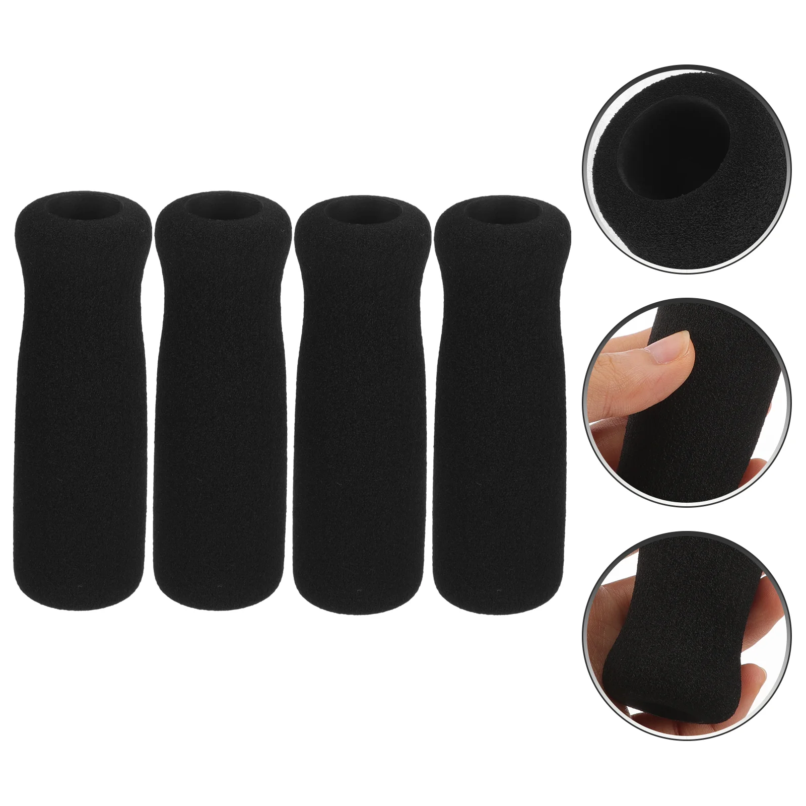 

4 Pcs Sponge Covers for Canes Crutch Handles Grip Bicycle Handlebar Grips Component Parts Nonslip Man Elder Walking Stick