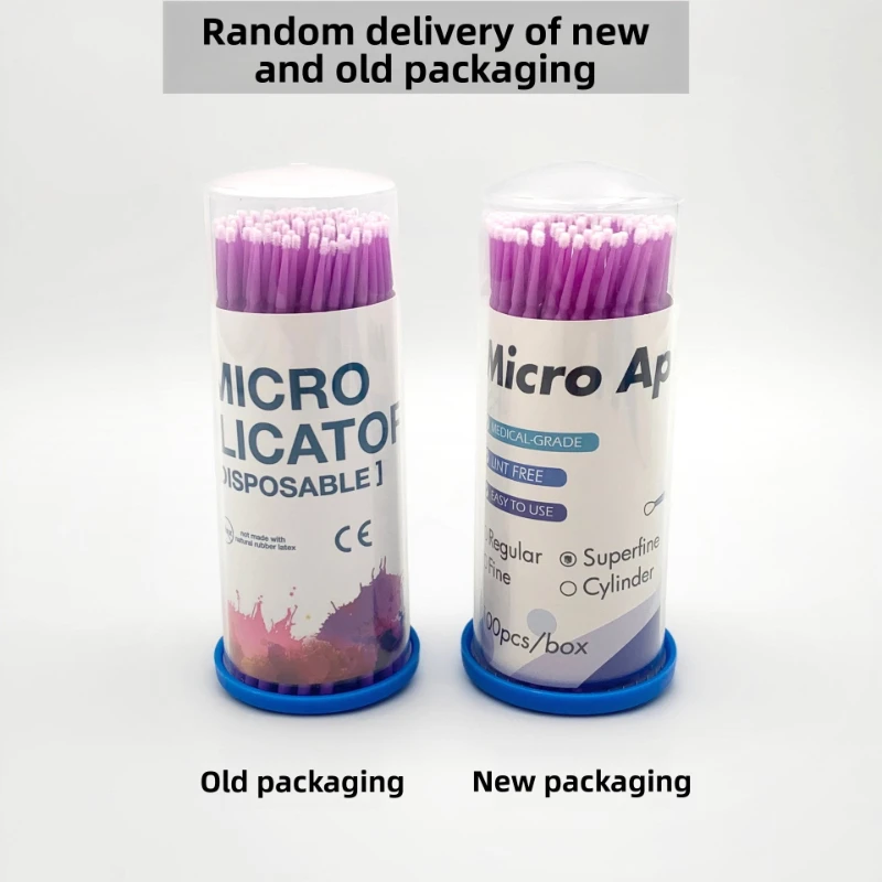 

ChiJiaoDr 100 Hair Disposable Medication Cotton Swab Oral Cleaning Eyelash Brush Does Not Fall Off