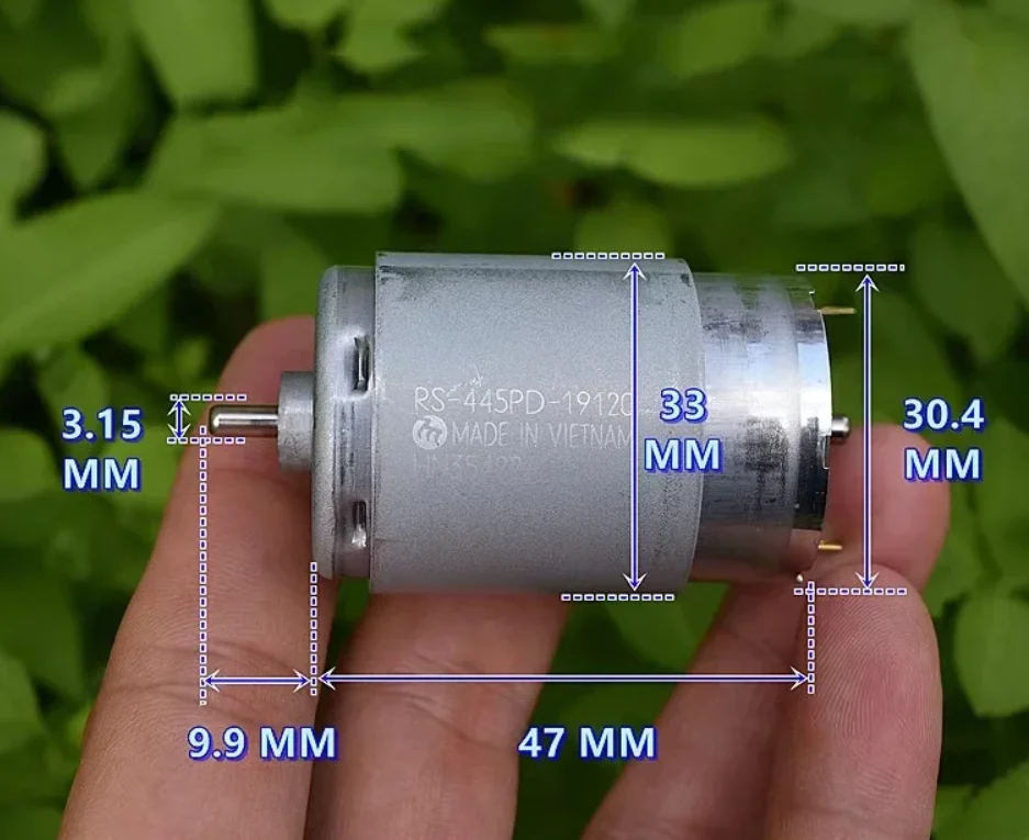 

RS-445PD-19120 Mabuchi Motor 12V/18V/24V 6600RPM High Torque Quiet Carbon Brush For Copier Precision Office Equipment