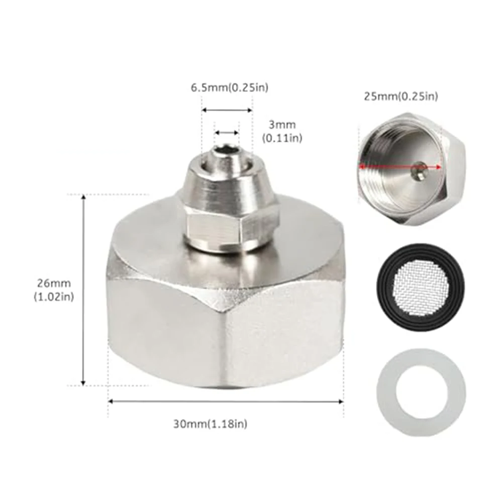 PCF6-01 Pneumatic For air Tube Quick Connect Fitting with Internal Thread for Space-Saving For air System Setups