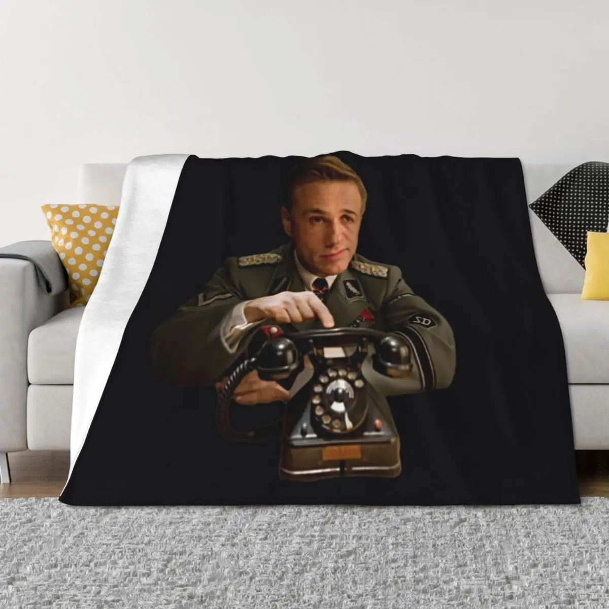 

Inglorious Basterds - Col. Hans Landa \t \t Throw Blanket Sofa Throw Quilt For Baby Soft Blankets