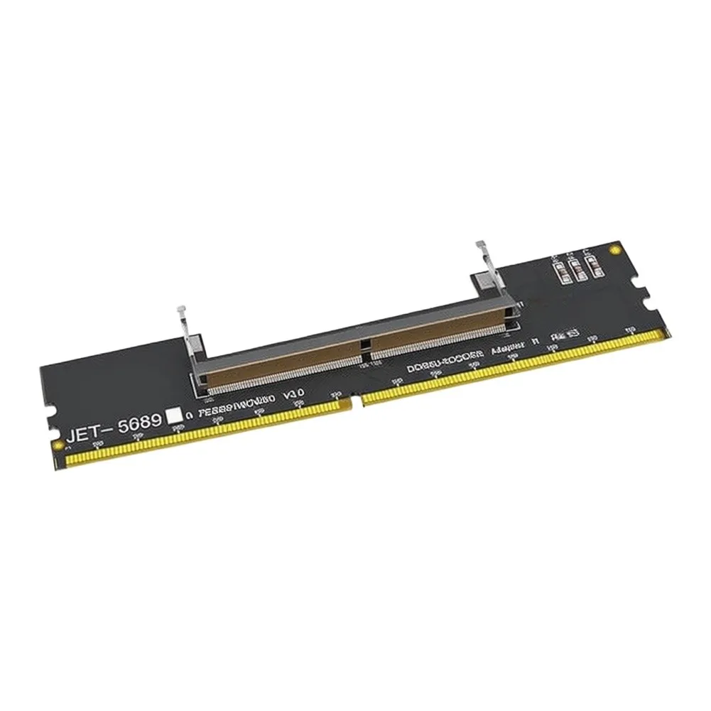 1 Pcs DDR5 SO-DIMM To U-DIMM Adapter Card 6-Layer PCB For Laptop Memory To Desktop Computer Converter Module Black