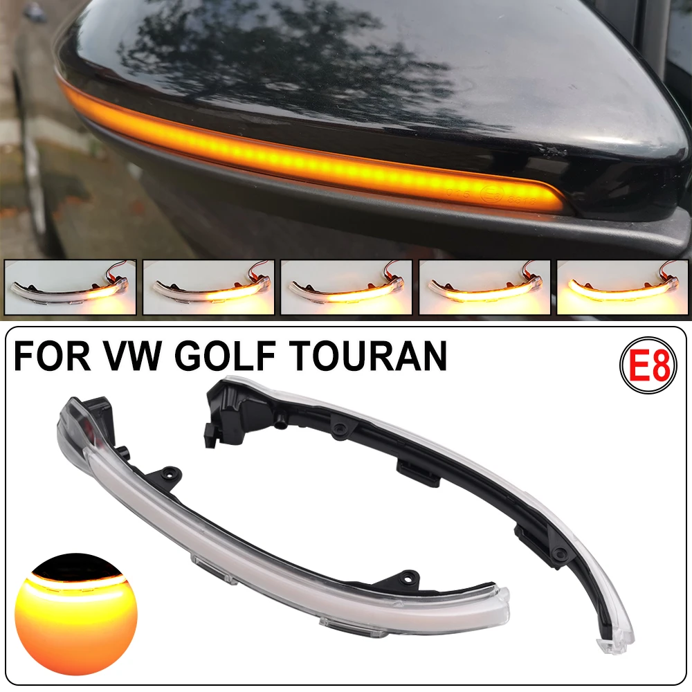 For Vw Golf Mk7 7.5 7 Gti R Gtd 2013 2018 Dynamic Turn Signal Led Rearview Mirror Indicator Light