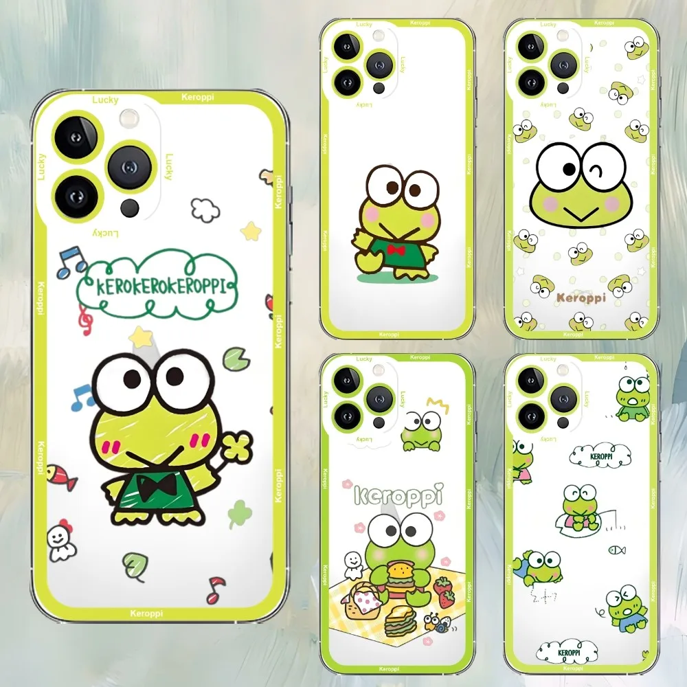 Sario-K-Keroppi Phone Case For iPhone 11,12,13,14,15,15 pro,13 promax,14 plus,15 mini