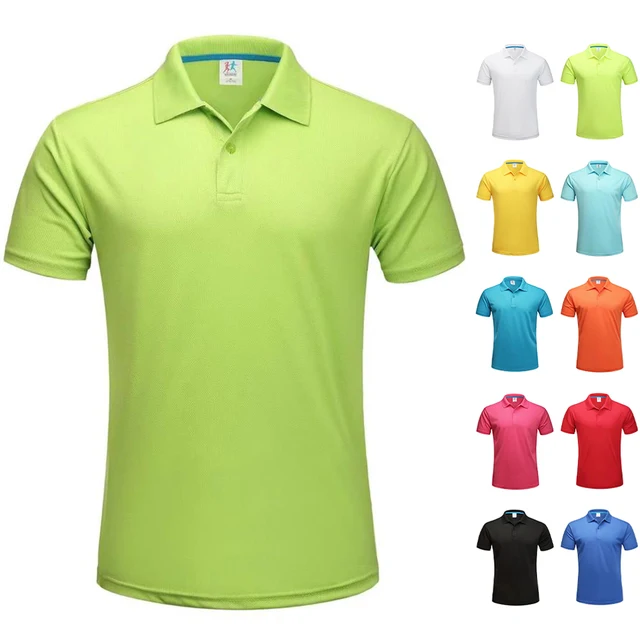 Letnia koszulka polo golfowa Dry Fit męska oddychająca koszulka z kołnierzykiem Dryfit szybkie koszule dla koszulek Polos Para Hombres