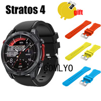 3in1 for Zeblaze Stratos 4 Strap smart watch Women men Band Silicone Bracelet Sports Belt Screen Protector Film