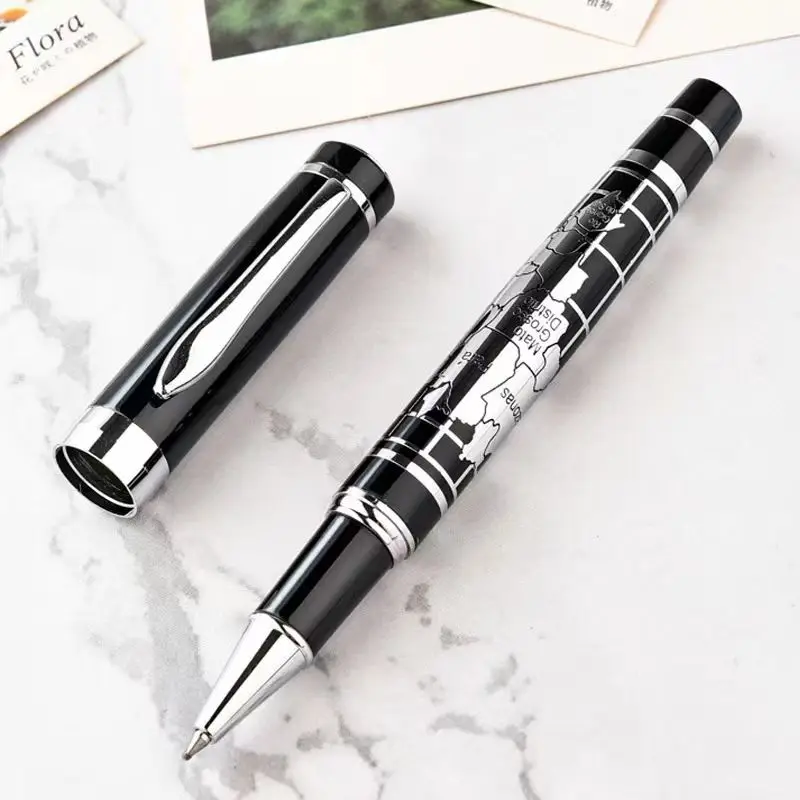 

Benovel Heavy Grip карта мира с тиснением шариковая ручка черная 0,7 мм сменный блок бизнес-офисный подарок ручка-роллер канцелярские принадлежности для письма