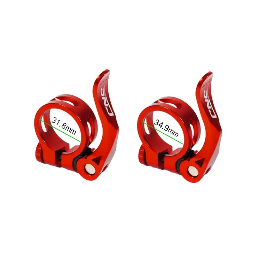 31.8mm/34.9mm Bike Seatpost Clamp Fixed Gear Quick Release Clamp Bike Seat Post Clamp Aluminum Seat Tube Bicycle Seat Clamp