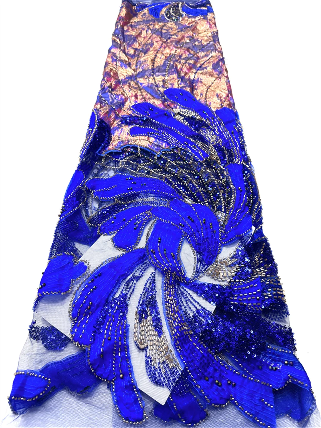 

Африканская тяжелая ткань с бисером, 2022, высокое качество, нигерийские блестки с жемчужным кружевом, французская ткань с блестками для шитья вечерних свадебных платьев